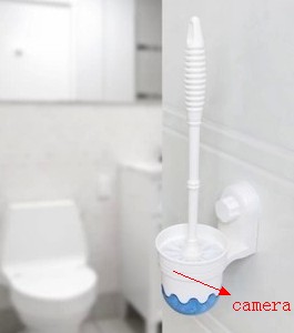 4K spy Toilet Brush bathroom Spy Camera Hidden Motion Detect...